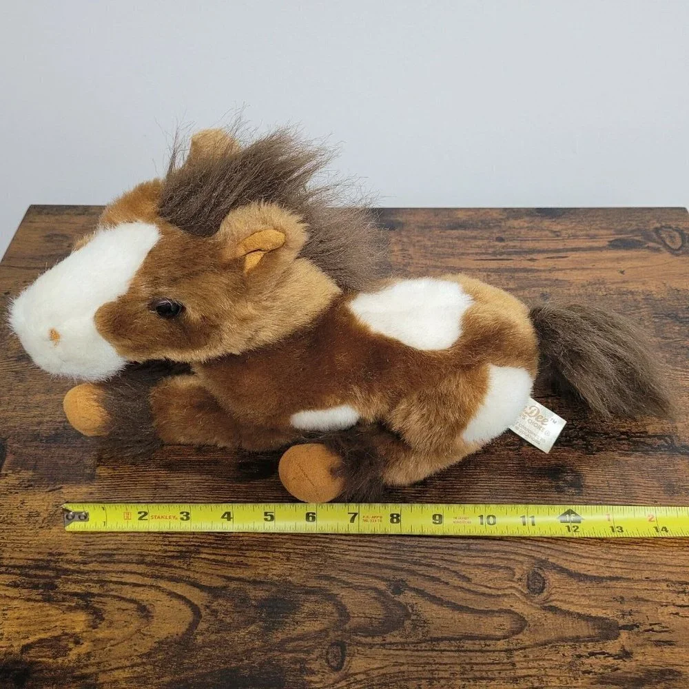 Dan Dee Collector's Choice Brown White Horse Pony Soft Plush Spotted